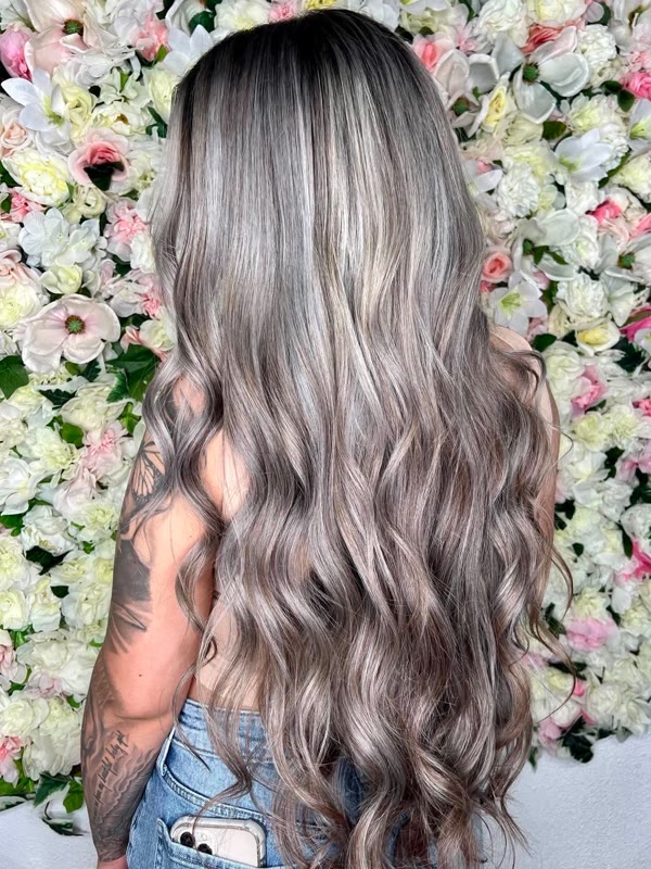 Silver blonde color transformation